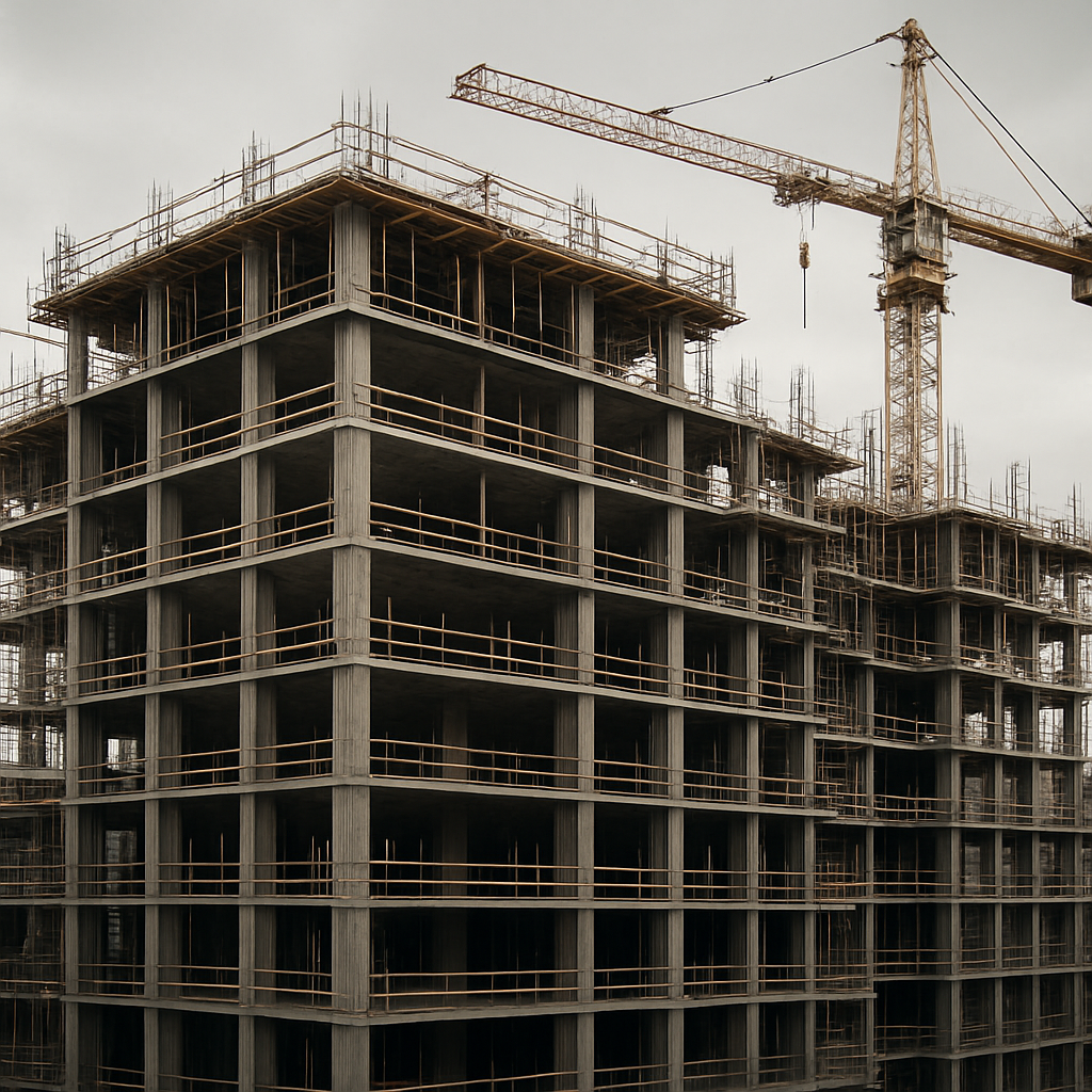 Timelapse construction de bâtiments