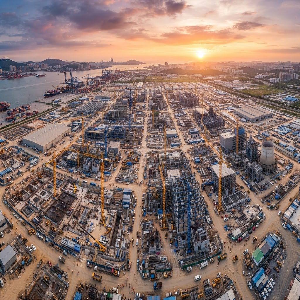 Prise de vue aérienne par drone d'un chantier réalisée par Lapsebox