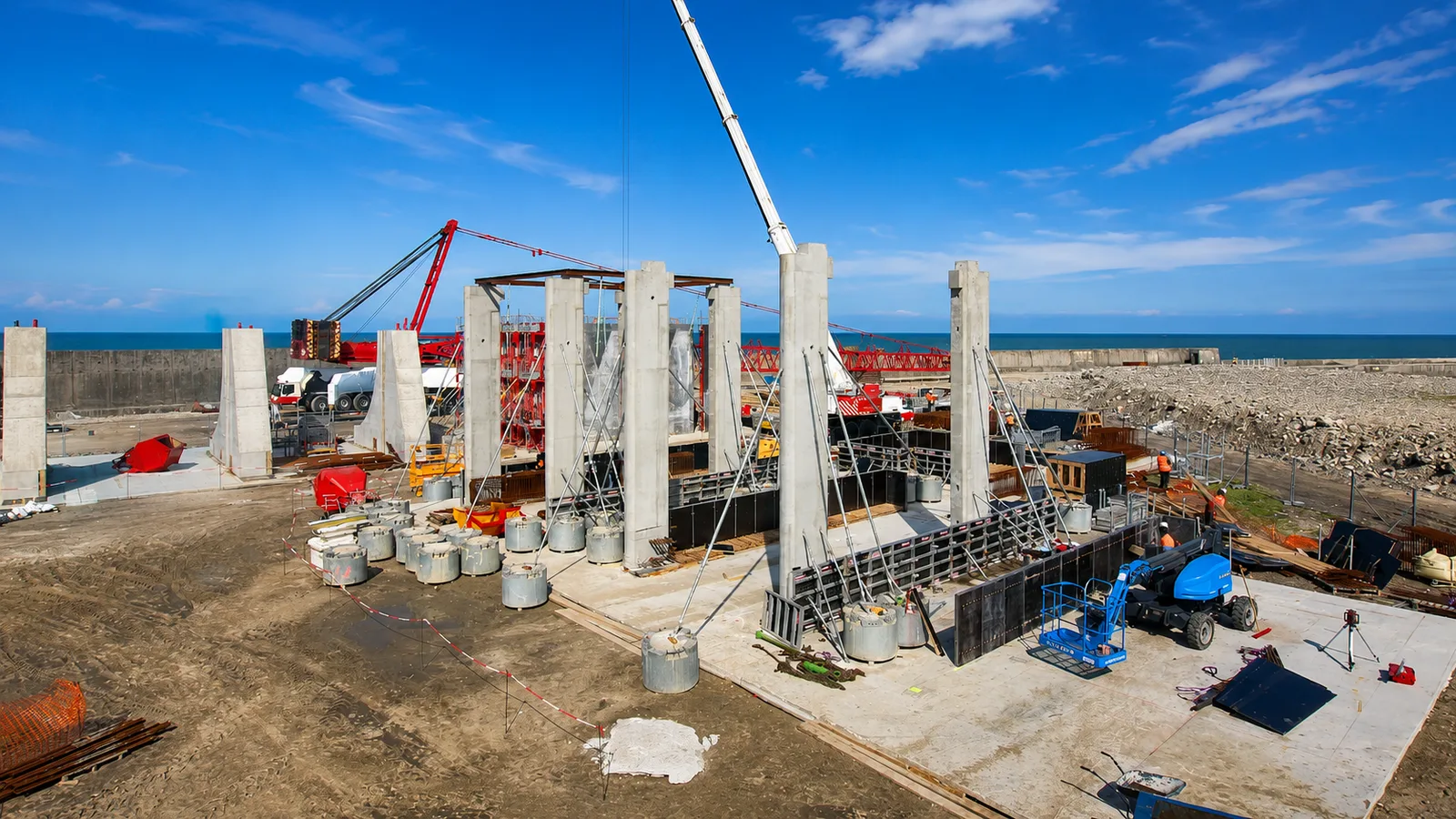 Timelapse de chantier industriel Lapsebox — Wave-Op / Dikwe — Digue de Carnot
